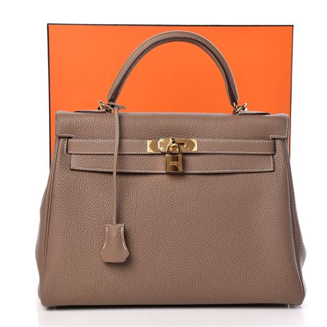 hermes etoupe kelly 32|Hermes kelly retourne 32.